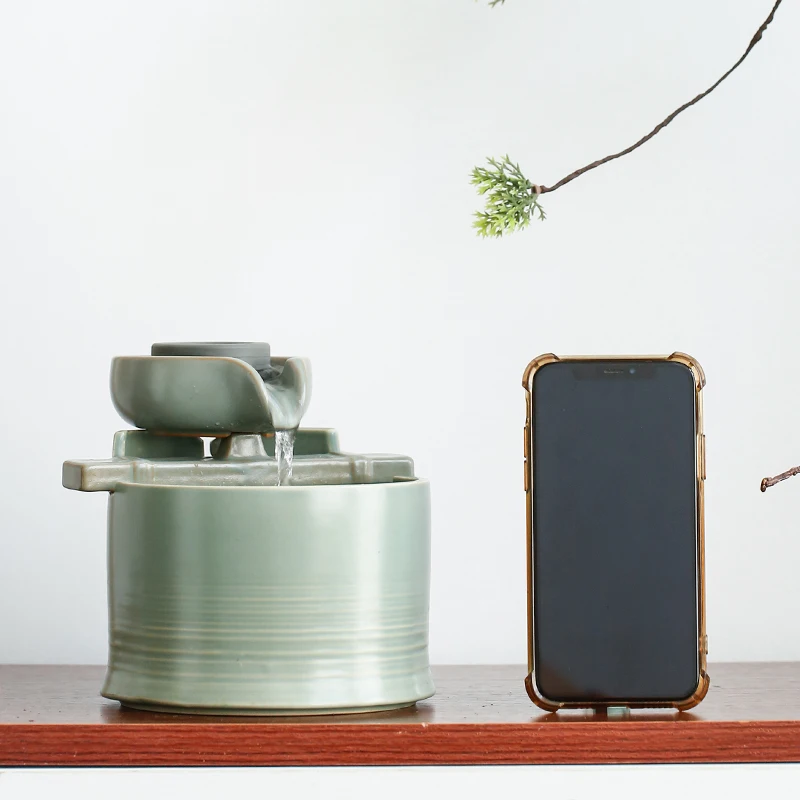 Приносящий удачу водный орнамент домашний фонтан цикл украшение для гостиной