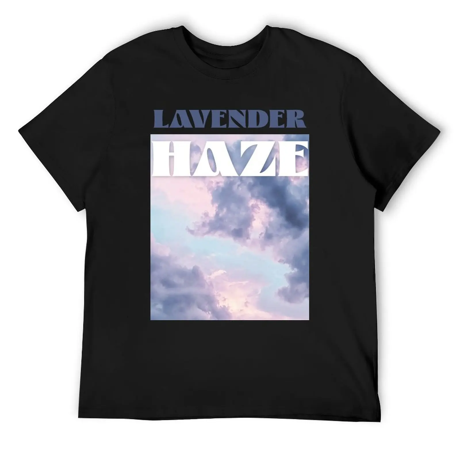 Футболка в стиле ретро Lavender Haze Swiftie с текстурой эклектических облаков