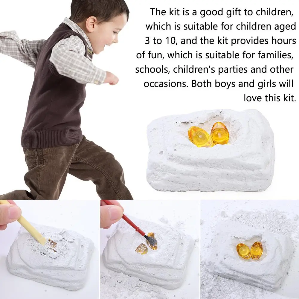 

Rock Mineral Fossil Excavation Dinosaur Egg Toys Creative Kids Toy Simulation Dinosaur Model Dino Egg Dig Kit