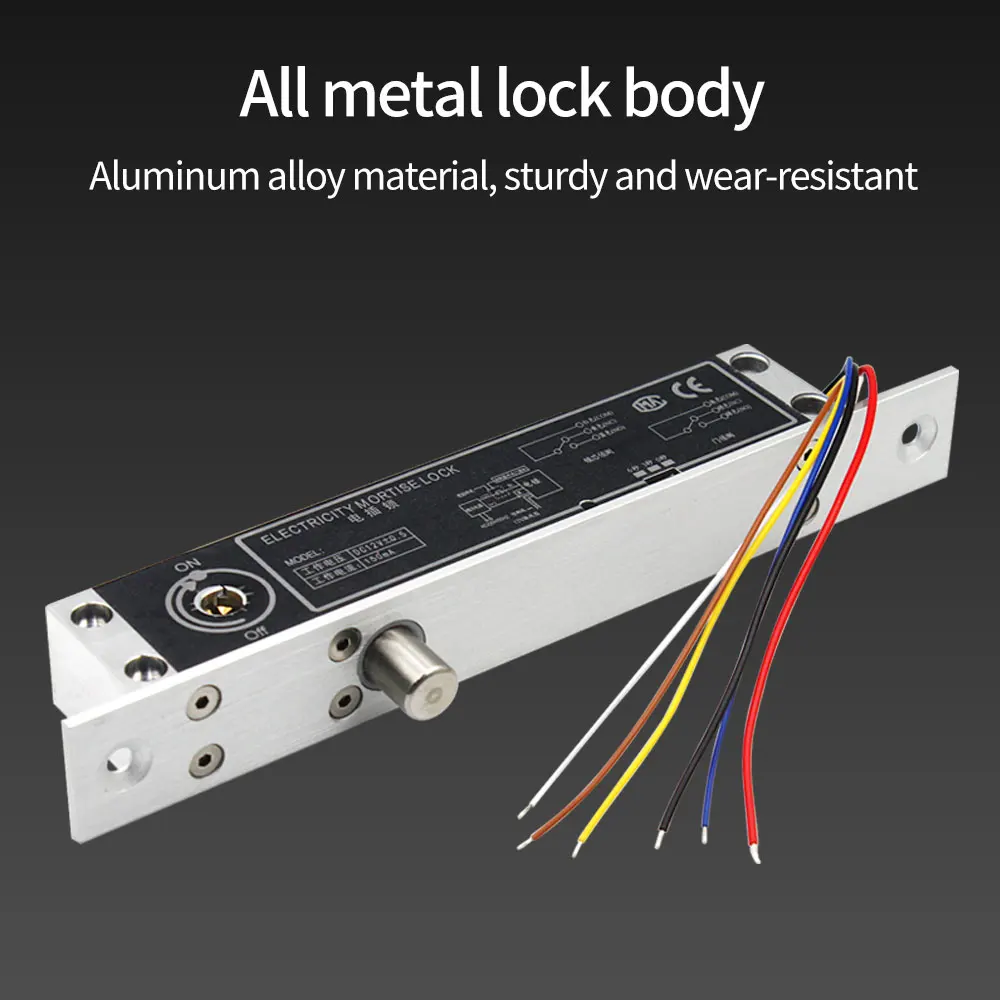 Электрический цилиндрический замок с коническим болтом 12 В постоянного тока