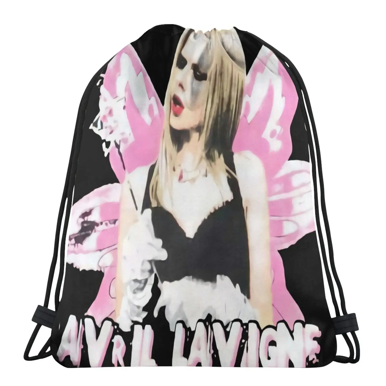 

Avril Lavigne Concert Album Reprint M633 Bag Cloth Bags Package Backpack Sack Backpack Cute Bag Cotton Drawstring Bag Cute Bag