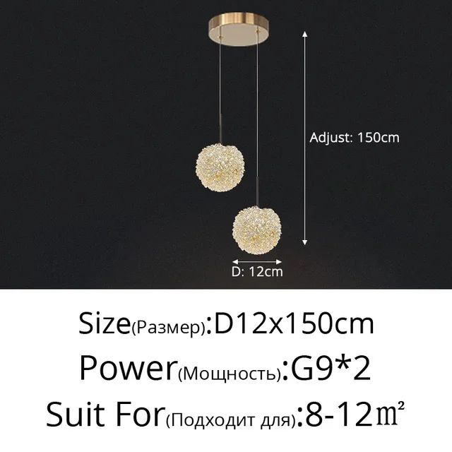 

Подвесная хрустальная лампа IISINUO