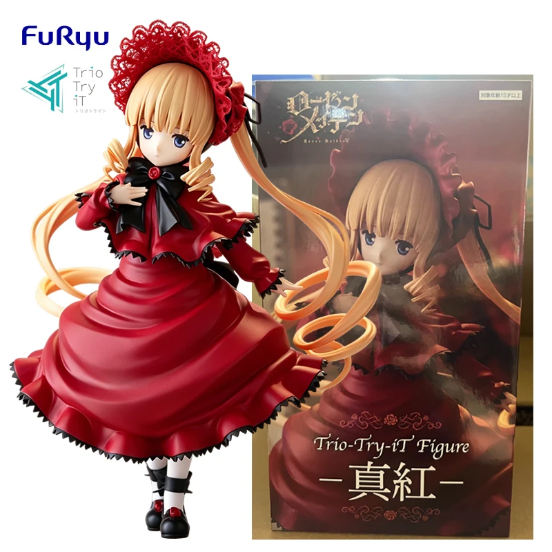Фото В наличии FuRyu Trio-Try-iT TV Ver. Фигурка аниме-персонажа Rozen Maiden Shinku из ПВХ, 19 см, модель игрушки №1