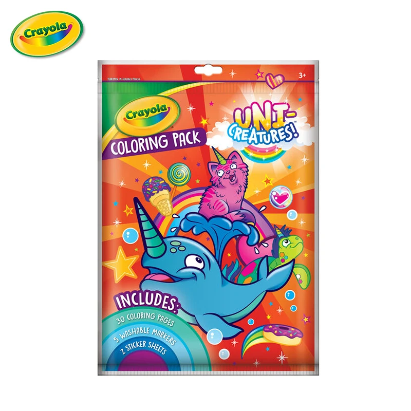 

Разноцветная книга Crayola Uni-существа, 36 шт.