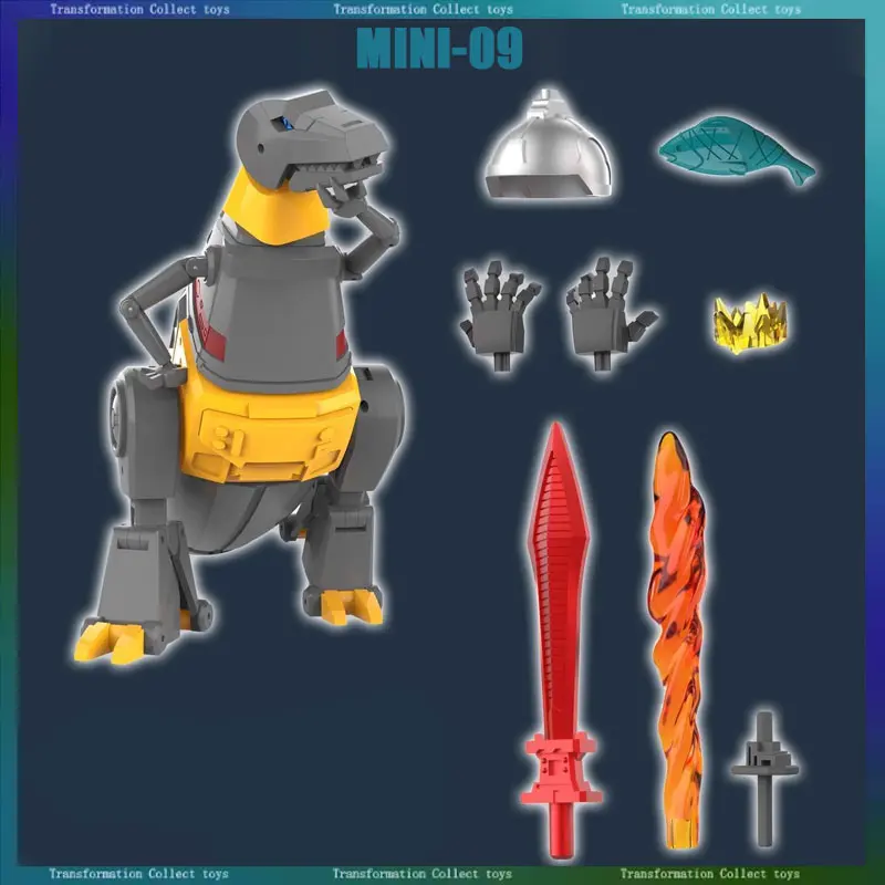 Фото В НАЛИЧИИ Трансформация MHZ TOYS MH-MINI-09 MINI-09B Grimlock 2.0 KO NA H44 Малая масштабная экшн-фигурка Модель игрушки №1