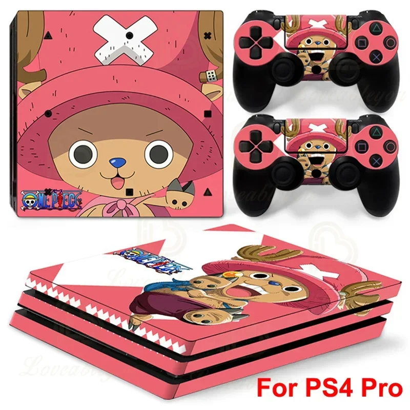 Фото Наклейка на кожу PS4 Pro, цельная наклейка «Пираты Луффи Чоппер», Play Station 4 Pro, консоль и контроллеры, наклейка на игровой планшет, наклейка №2