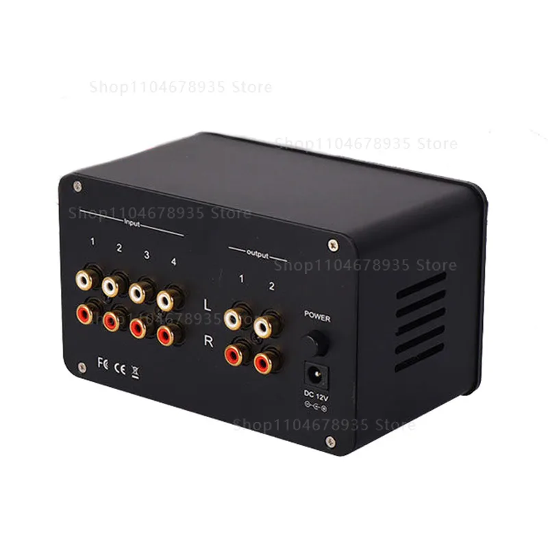 Фото SA-1000 Hi-Fi усилитель с несколькими входами, передняя панель Fever Tube, 4 входа и 2 выхода, линейная конверсия, безпотерьный переключатель, аудиораспределитель. №5