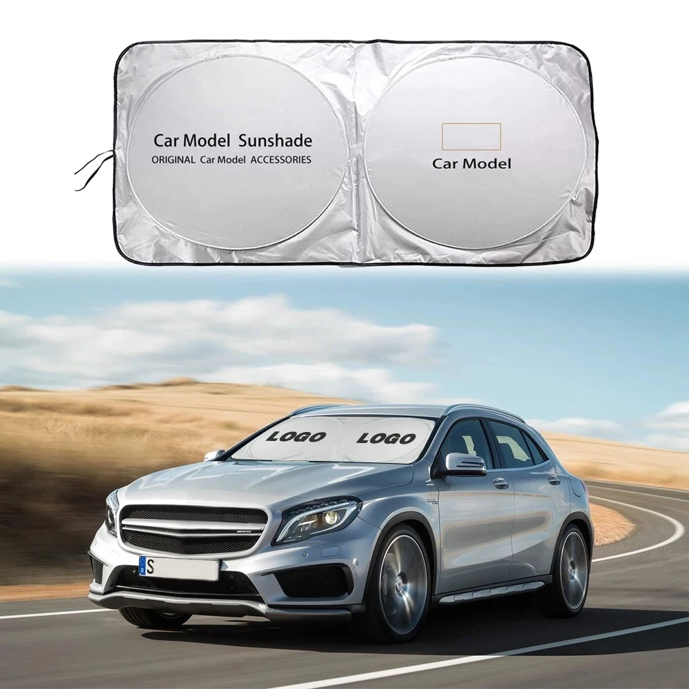 

For Chevrolet Chevy Equinox Monza Malibu Orlando Cruze Logo Car Sun Shading Visor Protect Sunscreen Windshield Sunshade Cover