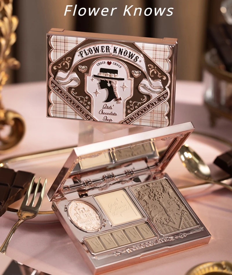 Хайлайтер цветок знает шоколад пластина для похудения 3D матовые тени носа