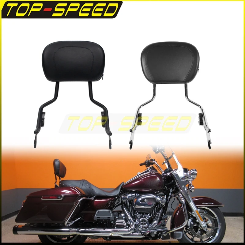 

Sissybar Backrest 4 Point Docking Hardware Kit Quick Release Bracket For Harley Touring Road King Street Glide Special CVO