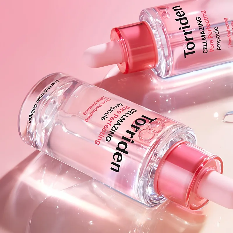 Фото 5D Низкомолекулярная коллагеновая сыворотка для лица Torriden Pink Ampoule: увлажняющая, эластичная, лифтинг-эссенция для лица №1