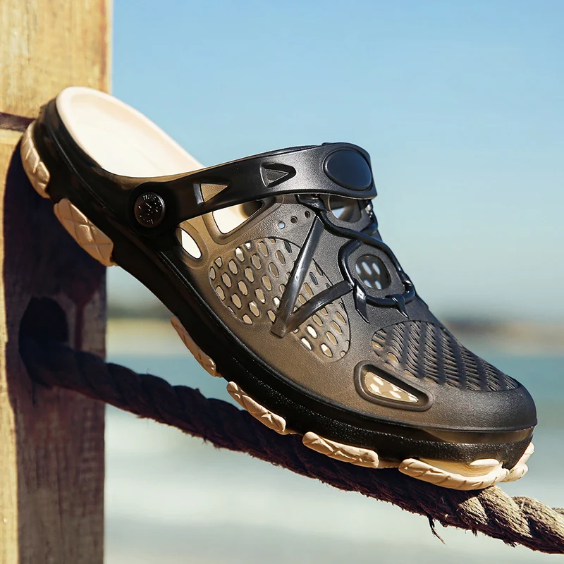 2022 New Summer Mens Sandals Flip Flops Slippers Men Beach Shoes Clogs Home Slippers Non-slip Outdoor Beach Sandals Men Slippers