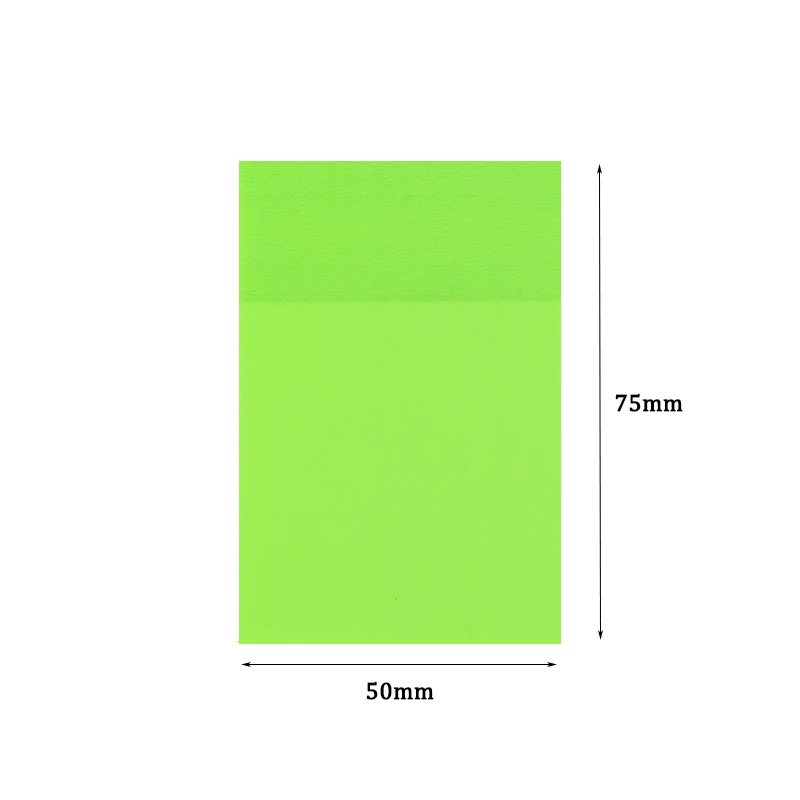 

Прозрачные липкие заметки 50x75 мм