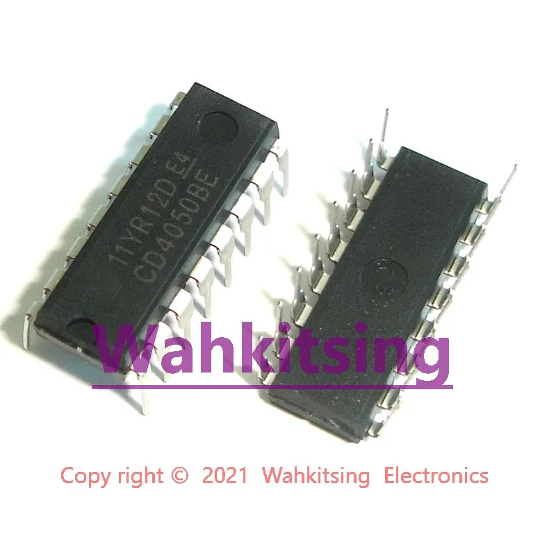 100 шт. CD4050BE DIP-16 CD4050 CMOS шестигранный неинверторный Буфер/конвертер 16-PDIP чип IC -