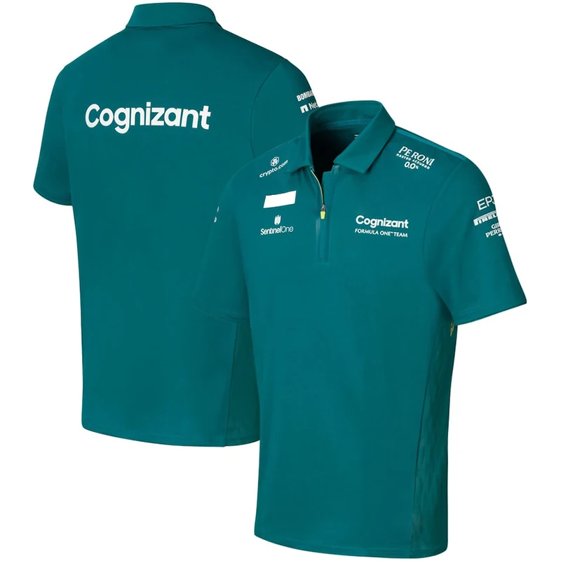 The same short sleeved green POLO shirt for fans of the 2022 new F1 racing team Martin