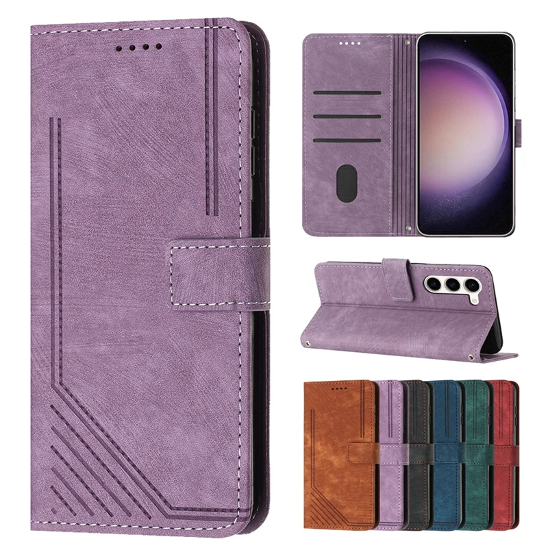 

Card Slots Wallet Case for Samsung Galaxy S23 S22 S21 S20 S10 S10E S9 S8 Plus Note 20 10 9 8 PU Leather Lanyard Flip Cover
