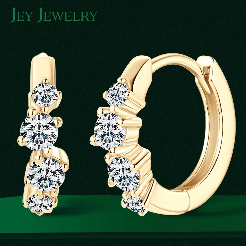 Серьги-кольца с бриллиантами 3 мм