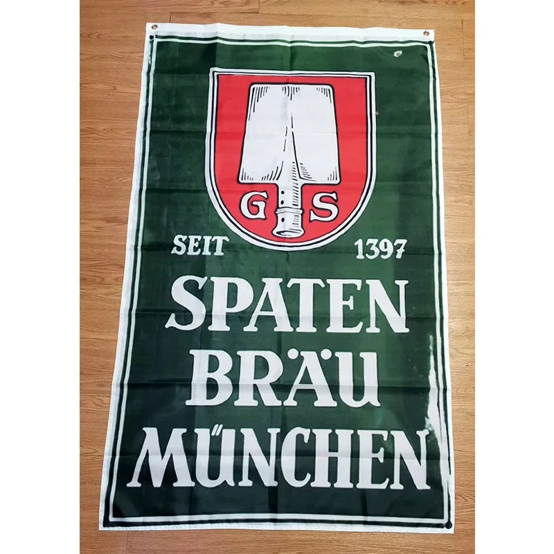 Пивной флаг Spaten 3 фута * 5 футов (90*150 см) размер рождественские украшения для дома