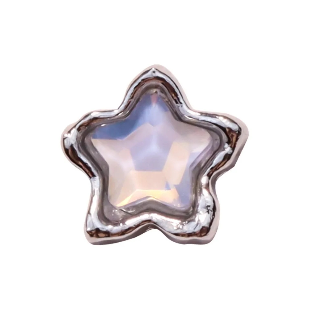 5 шт. Kawaii сплав пентаграмма дизайн ногтей Flash Ins 3D стразы для Partysu звезды любовь