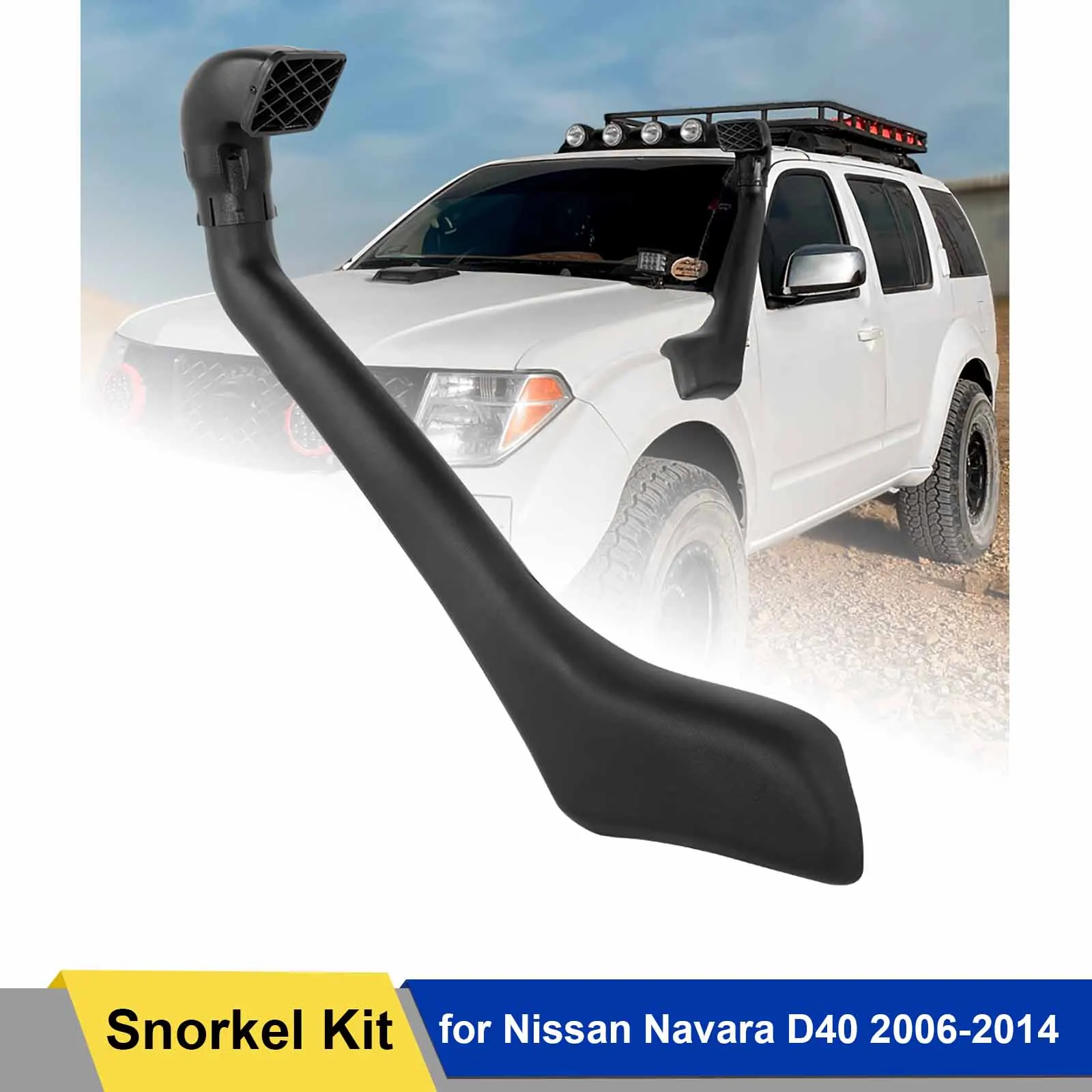 

Vehicle Snorkel Kit for Nissan Navara D40 2006 2007 2008 2009 2010 2011 2012 2013 2014 Matte Black 4X4 Car Accessories