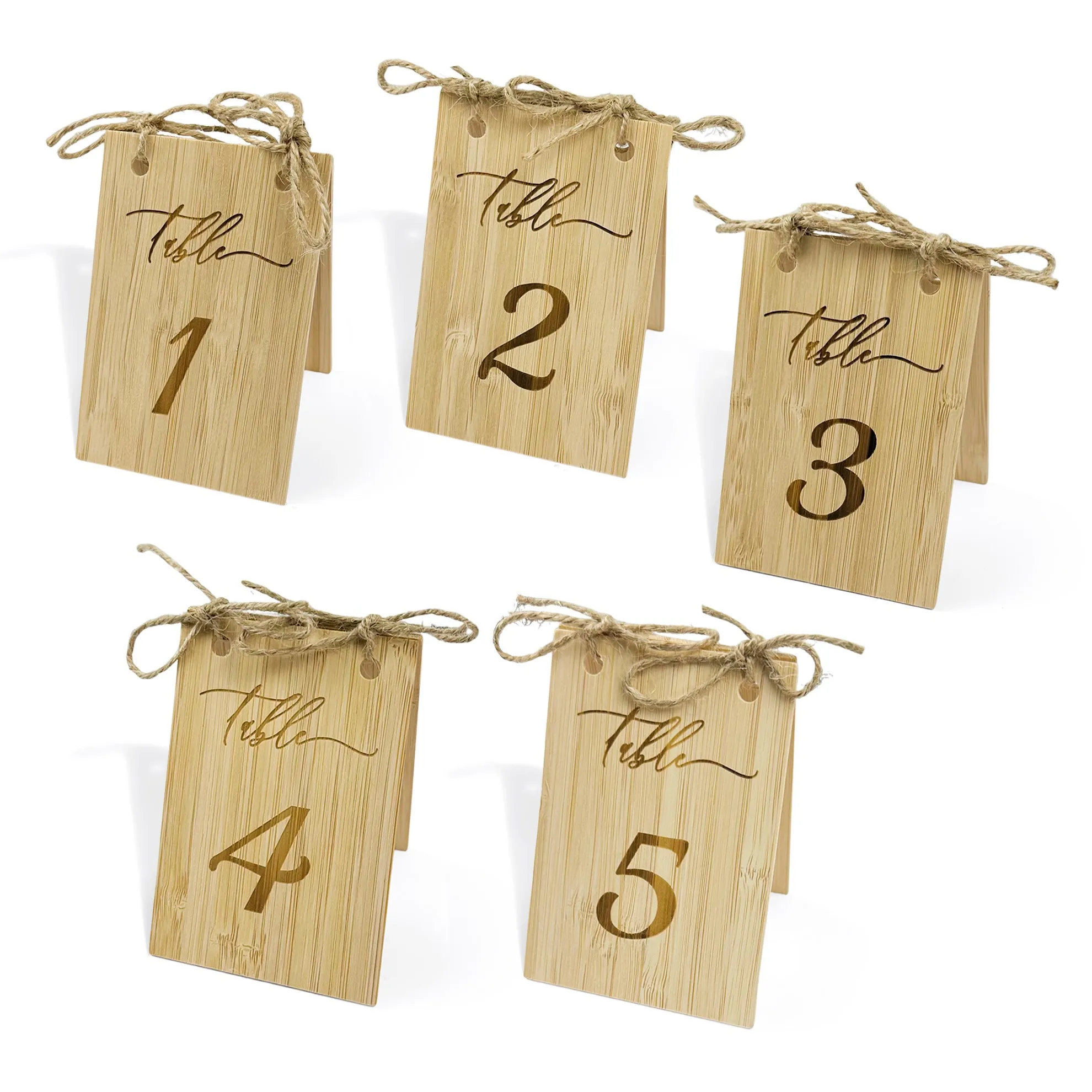 

Набор деревянных номеров для свадебного стола