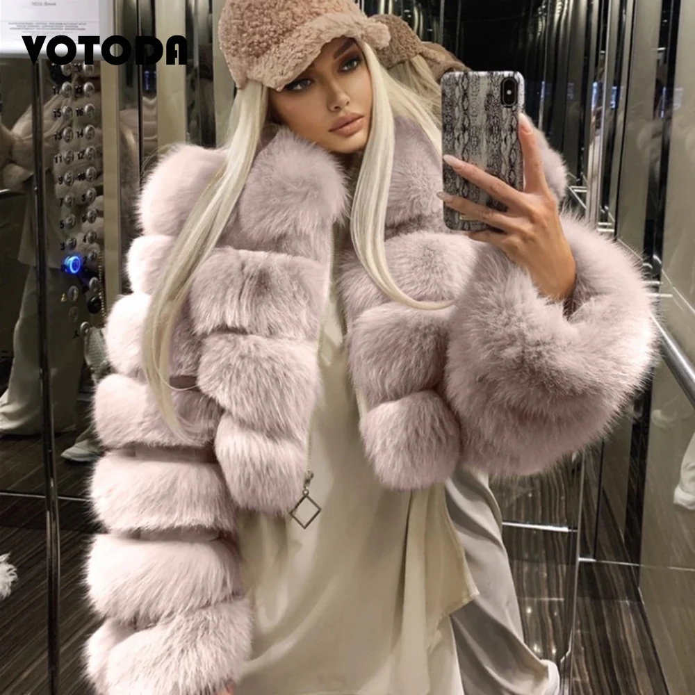 Women Mink Coats Winter Top Fashion Faux Fur Coat Elegant Thick Warm Outerwear Woman Fluffy Furry Fake Fur Jacket Mujer S-4xl