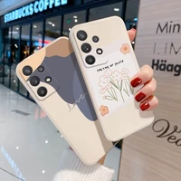 for samsung a53 cases flowers phone cover for samsung a52 a52s a32 5g a12 a51 a71 a50 a72 a73 a33 a31 a21s a03 a02 a11 a10s case