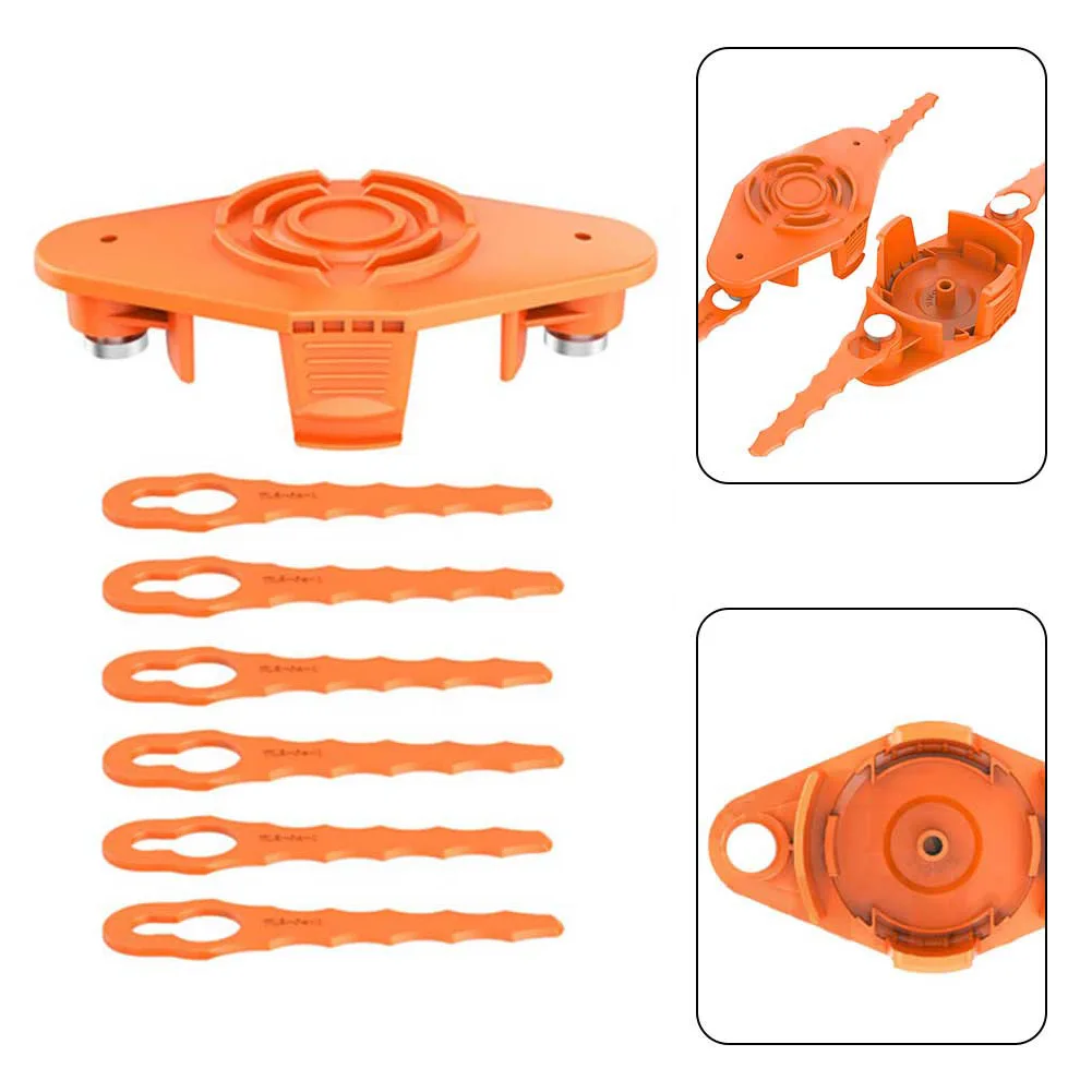 

For Trimming Head With Plastic Blade WG150 WG151 WG180 Plastic Spare Blade Set For Garden Tool Lawn Mower Accessories Wholesale