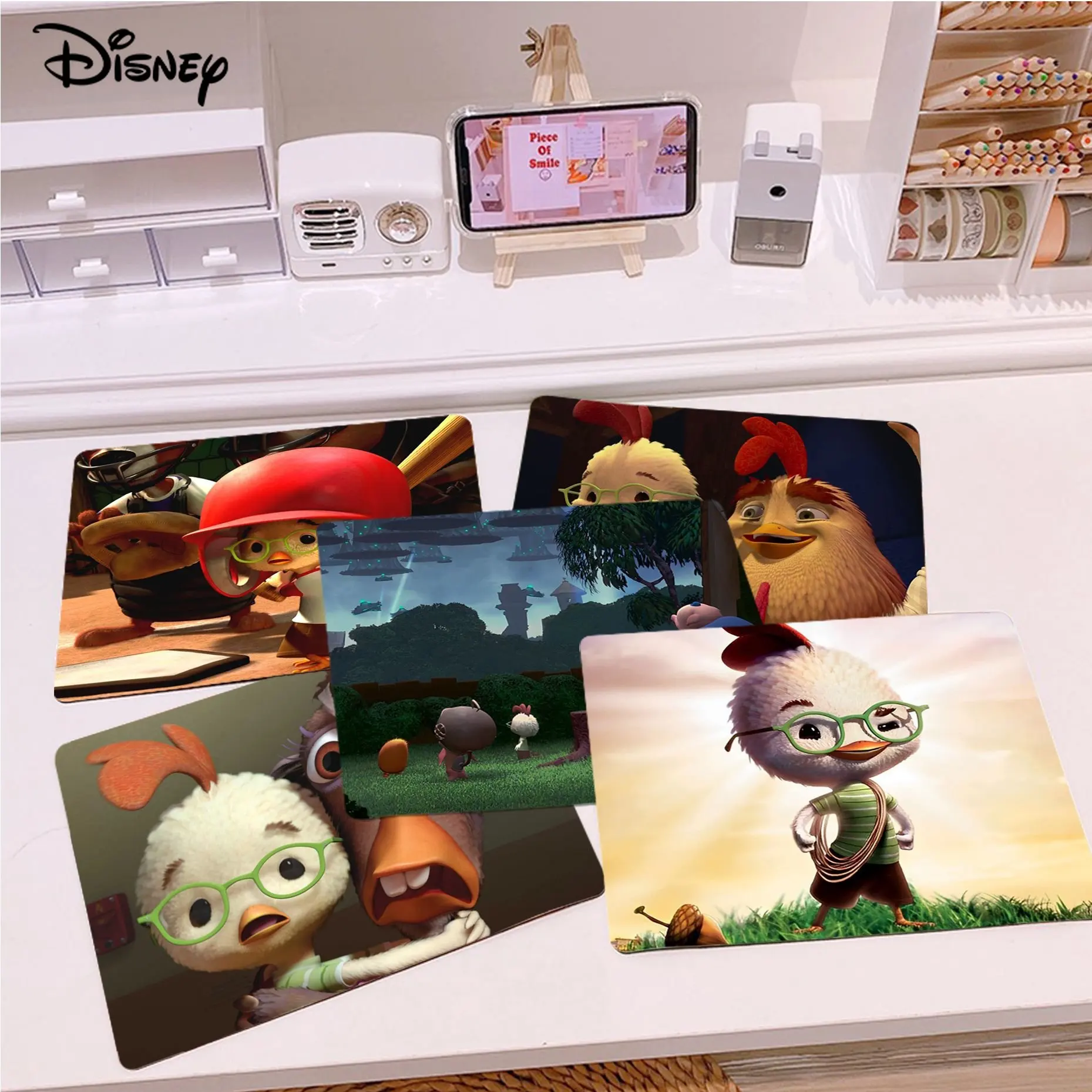 

Disney Chicken Little Mousepad Animation Office Computer Desk Mat Table Keyboard Big Mouse Laptop Cushion Non-slip Desktop Mat