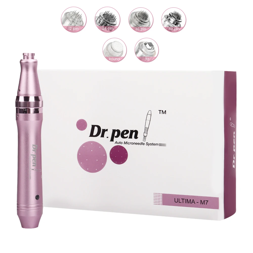 

Dr Pen Ultima M7 Electric Micro Neddle Derma Pen with 12 Pcs Needles Facial Anti Wrinkle Mesotherapy Microneedle Skin Treatment