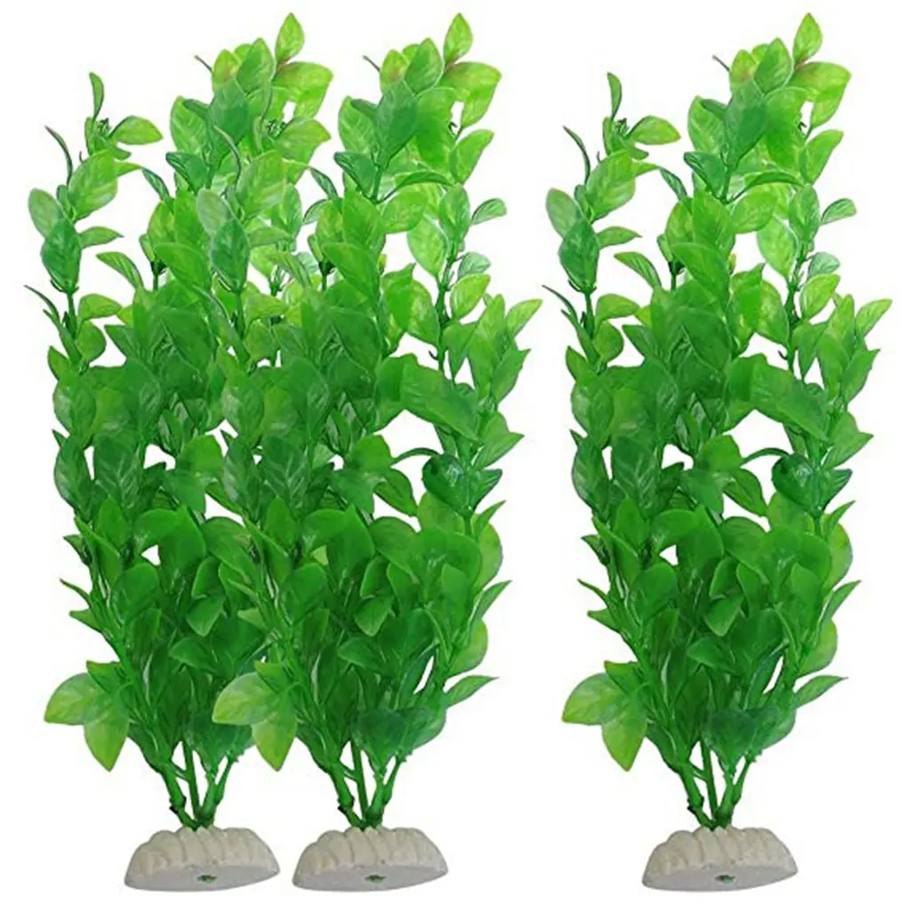 1PC Artificial Green Seaweed Vivid Water Plants Plastic Fish Tank Plant Decorations for Aquarium