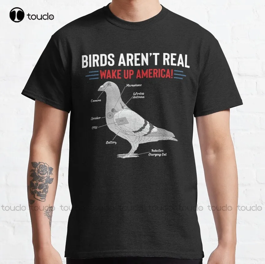 

Классическая футболка с изображением птиц и сердца из Америки, модные Необычные Забавные футболки для отдыха, модная летняя футболка