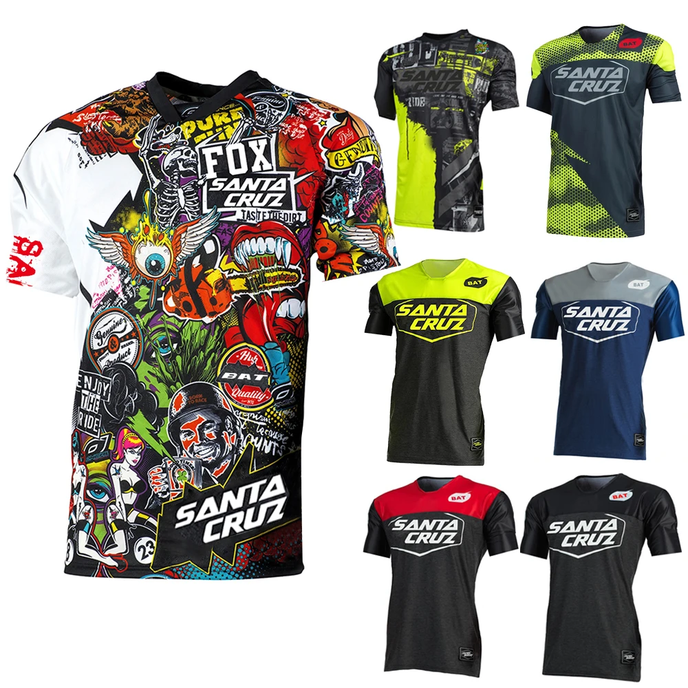 

Cycling Jersey 2022 short sleeve Motocross Jersey MTB Downhill Mountain Bike Quick Drying Shirt