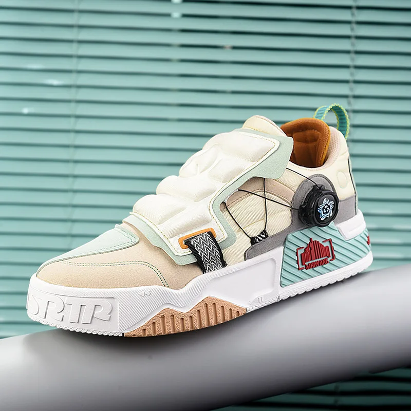 Fashion Skateboarding Shoes Men Walking Sports Shoes Brand Design Sneakers Men Leather Parkour Leisure Sneakers Male Zapatillas