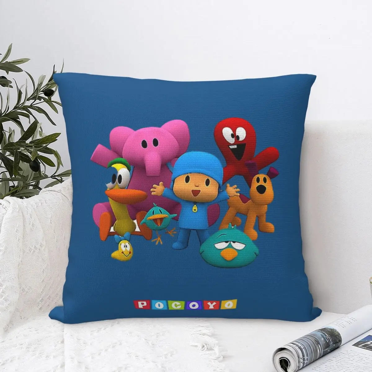 С Днем Рождения мальчика-Девочки-Покоё! Квадратная наволочка декор комфортная