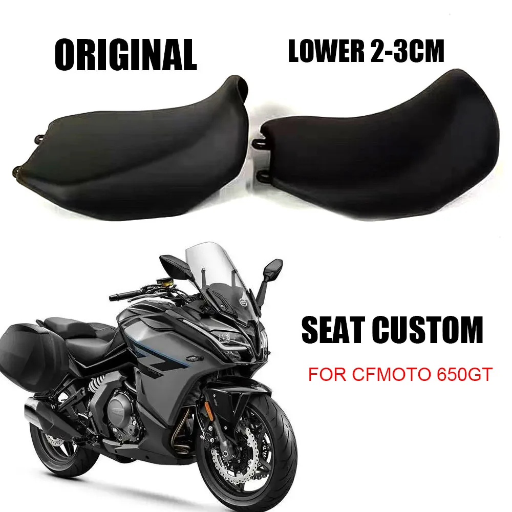 

Motorcycle Modified Higher or Lower 30mm Seat Custom Vintage Hump Saddle Retro Seat Cushion For CFMOTO CF 650GT 650 GT