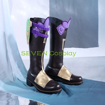 SEVEN Cosplay Presale Game Genshin Impact Xiao Cosplay Shoes Boots 1