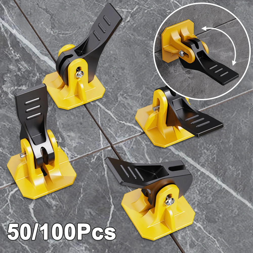 

10pcs Tile Leveling System Adjuster Positioning Artifacts Leveler Locator Spacers For Flooring Wall Tile Construction Tools