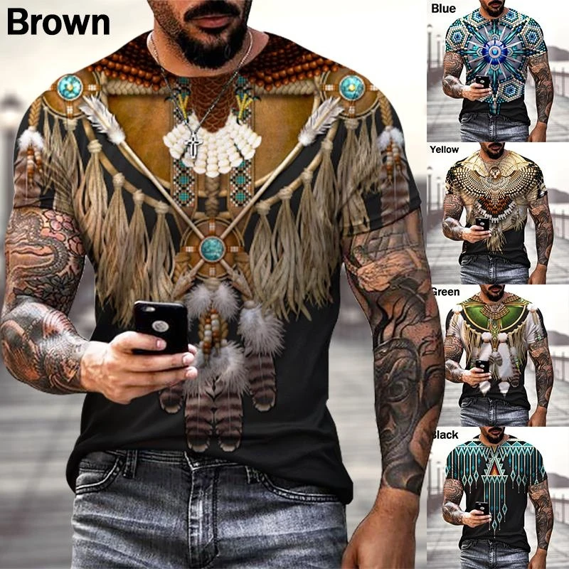 Повседневная футболка с коротким рукавом и 3D-принтом