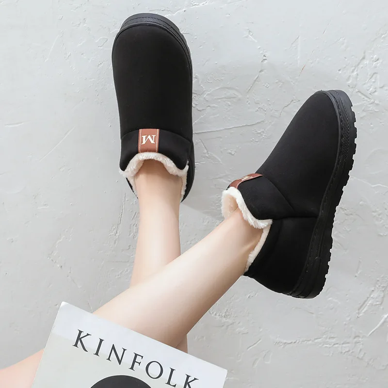 

Новинка 2022, зимние ботинки, женская обувь, женская обувь, зимние плюшевые теплые ботинки, женские хлопковые ботинки с защитой от холода, боти...