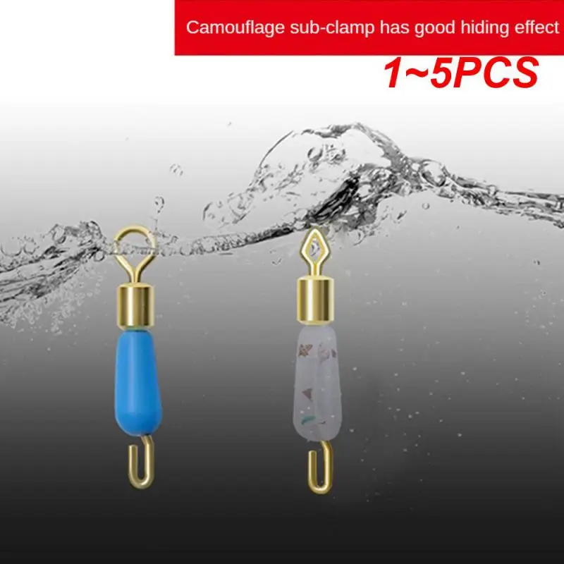 

1~5PCS Carp Fishing Quick Change Feeder Swivels Method Feeder Swivel Snaps Fishing Accessories Tool Jig Hooks Tackle Connector