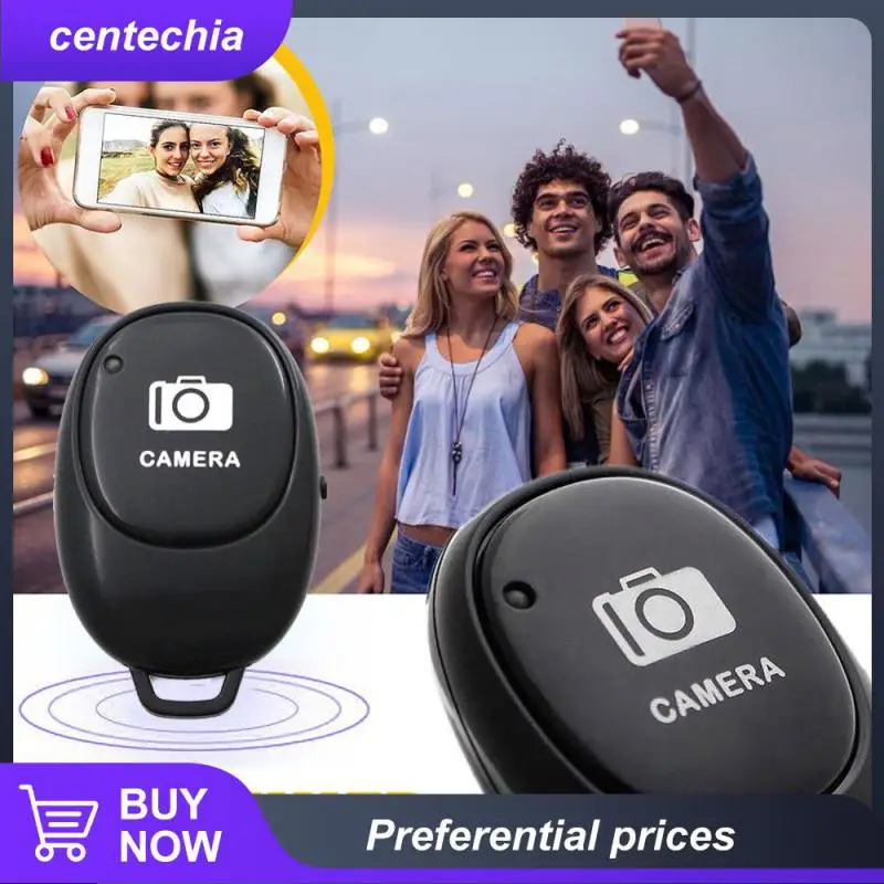 

Camera Shutter Remote Control Wireless Selfie Button Clicker For Android Ios Smartphones For - Live