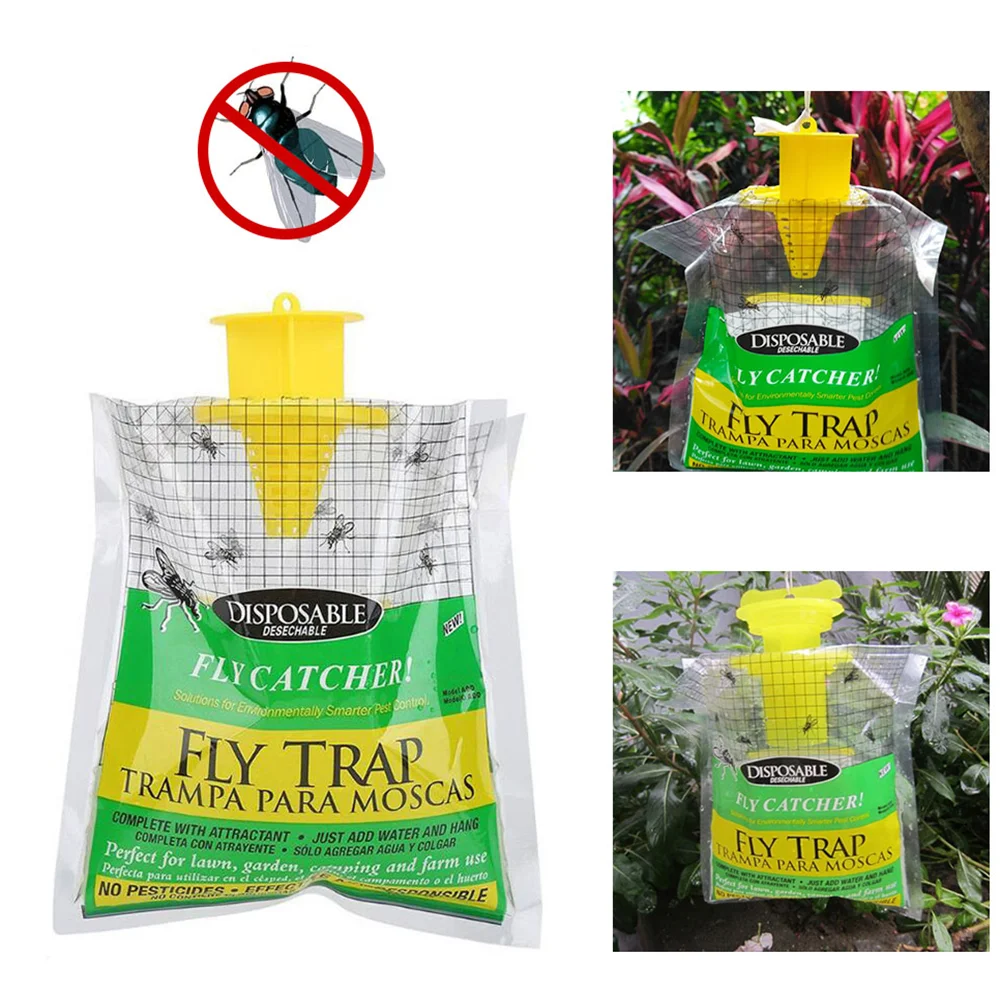 Disposable Fly Trap Outdoor Insect Killer Catcher Bag Non To