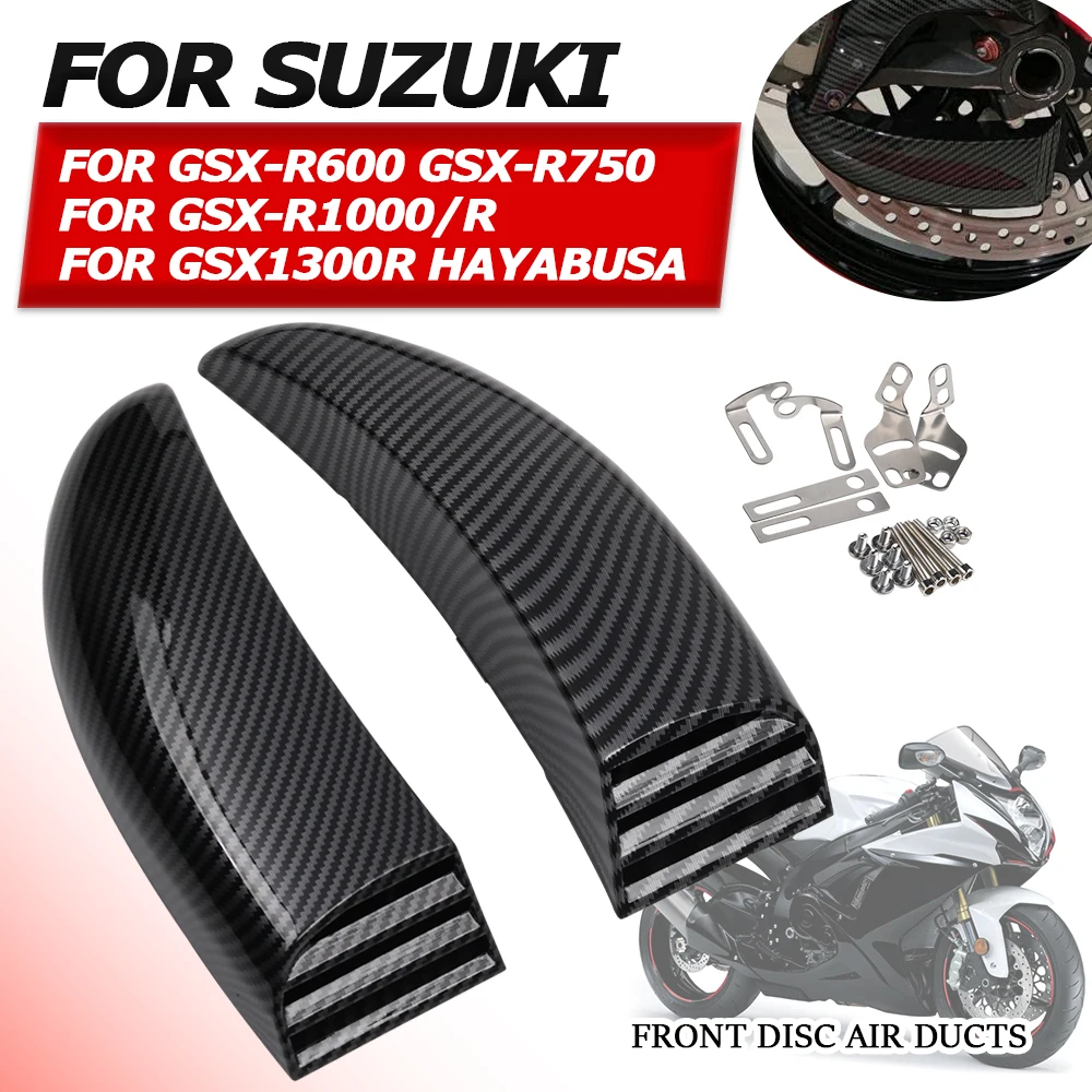 

For SUZUKI GSX-R750 GSX-R650 GSX-R 750 GSXR 600 1000 R GSX1300R Motorcycle Accessories Front Disc Plate Air Brake Cooling Ducts