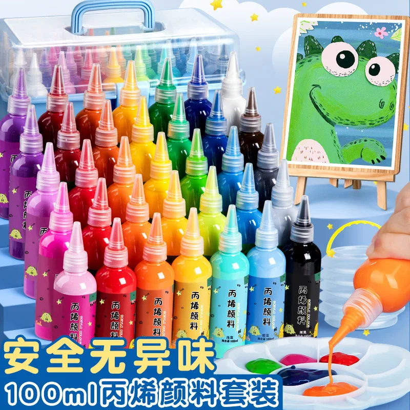 

Набор акриловых красок для детей, 100 мл, 24 цвета