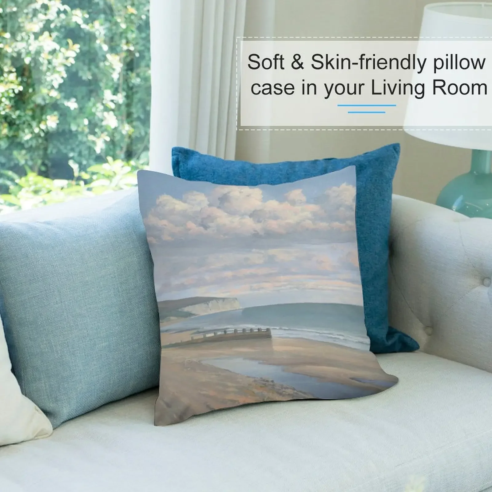 Печатная наволочка Swanage 100% полиэстер