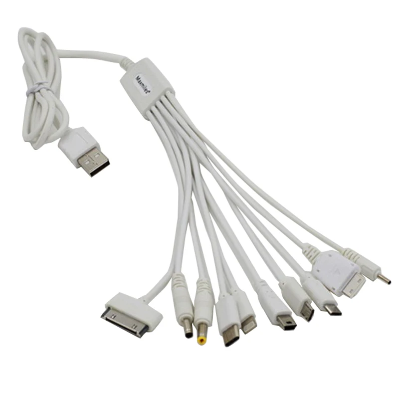 

10 in 1 Pin Cable Charger USB Adapter Data Wire For PSP Computer Cables Multifunction USB Data Transfer Cable Universal Multi