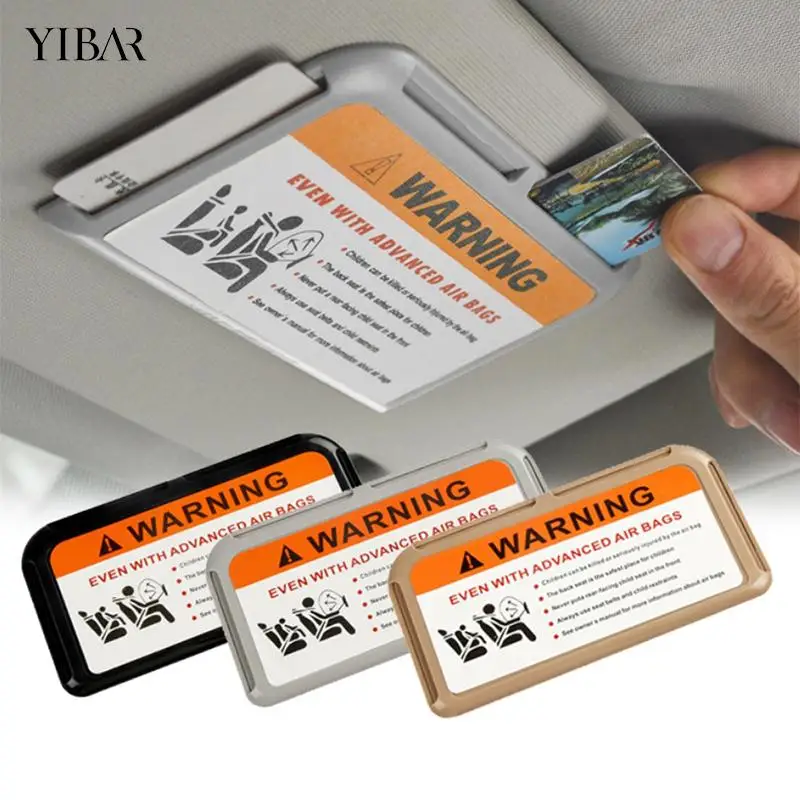 

1Pc Car Card Clip Sun Visor Organizer Temporary Parking Card Holder Dashboard Paste Mount Auto Interior Storage Stowing Tidying