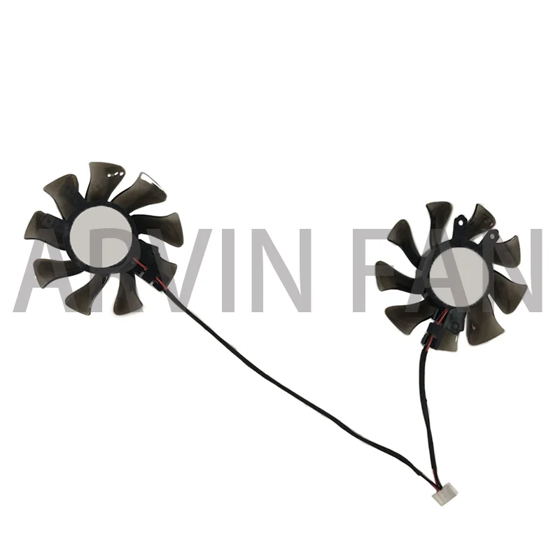 

2Pcs/Set 75mm 4Pin 2Lines,GA82O2M,GPU VGA Cooler,Video Card Fan,For GTX 1650 EX (1-Click OC)