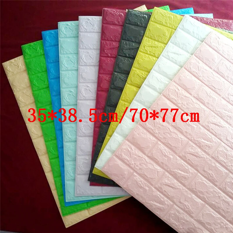 

3D Wall Stickers Imitation Brick Bedroom Decor Waterproof Self-adhesive Wallpaper For Living Room Kitchen TV Backdrop Decor